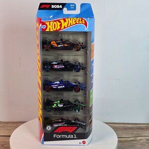 Hot Wheels Formula 1 2024 Set Of 5 Die-Cast Cars In Collectible Packaging